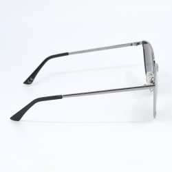 Γυναικεία Polarized Γυαλιά Ηλίου με Γκρι Μεταλλικό Σκελετό & Μπλε Ντεγκραντέ Φακούς