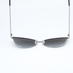 Γυναικεία Polarized Γυαλιά Ηλίου με Γκρι Μεταλλικό Σκελετό & Μπλε Ντεγκραντέ Φακούς