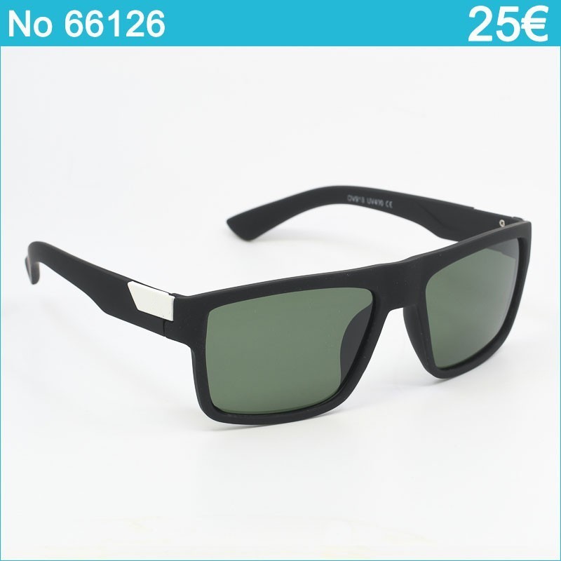 Γυαλιά Ηλίου Polarized – Μαύρος Σκελετός με Πράσινους Φακούς UV400