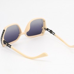 Γυαλιά Ηλίου Polarized – Κρεμ Σκελετός με Σκούρους Φακούς UV400