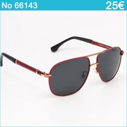 Γυαλιά Ηλίου Polarized – Κόκκινος Σκελετός με Χρυσές Λεπτομέρειες UV400