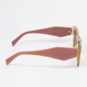 Γυαλιά Ηλίου Γυναικεία Polarized – Κεχριμπαρί Σκελετός με Ροζ Μπράτσα και Καφέ Φακούς UV400