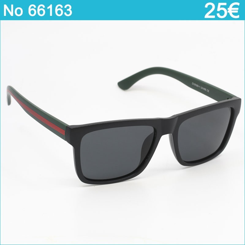 Ανδρικά Γυαλιά Ηλίου Polarized – Μαύρος Σκελετός με Πράσινη και Κόκκινη Λωρίδα και Μαύρους Φακούς UV400 Ανδρικά Γυαλιά Ηλίου Polarized – Μαύρος Σκελετός με Πράσινη και Κόκκινη Λωρίδα και Μαύρους Φακούς UV400