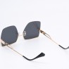Γυαλιά Ηλίου Polarized για Γυναίκες – Χρυσός Σκελετός με Μαύρους Φακούς UV400
