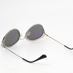 Γυναικεία Γυαλιά Ηλίου Polarized με Μπλε Καθρέφτες, Μαύρο Σκελετό και Μεταλλικά Μπράτσα & UV400 Προστασία