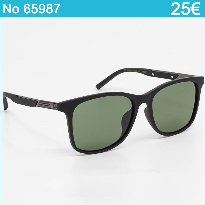 Ανδρικά Μαύρα Γυαλιά Ηλίου Polarized με Πράσινους Φακούς για Κομψές Εμφανίσεις Ανδρικά Μαύρα Γυαλιά Ηλίου Polarized με Πράσινους Φακούς για Κομψές Εμφανίσεις