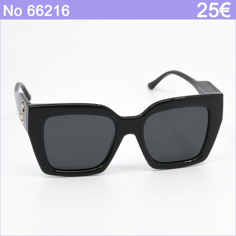 Κομψά Γυναικεία Γυαλιά Ηλίου Μαύρο – Πολωμένα με Χρυσό Λογότυπο