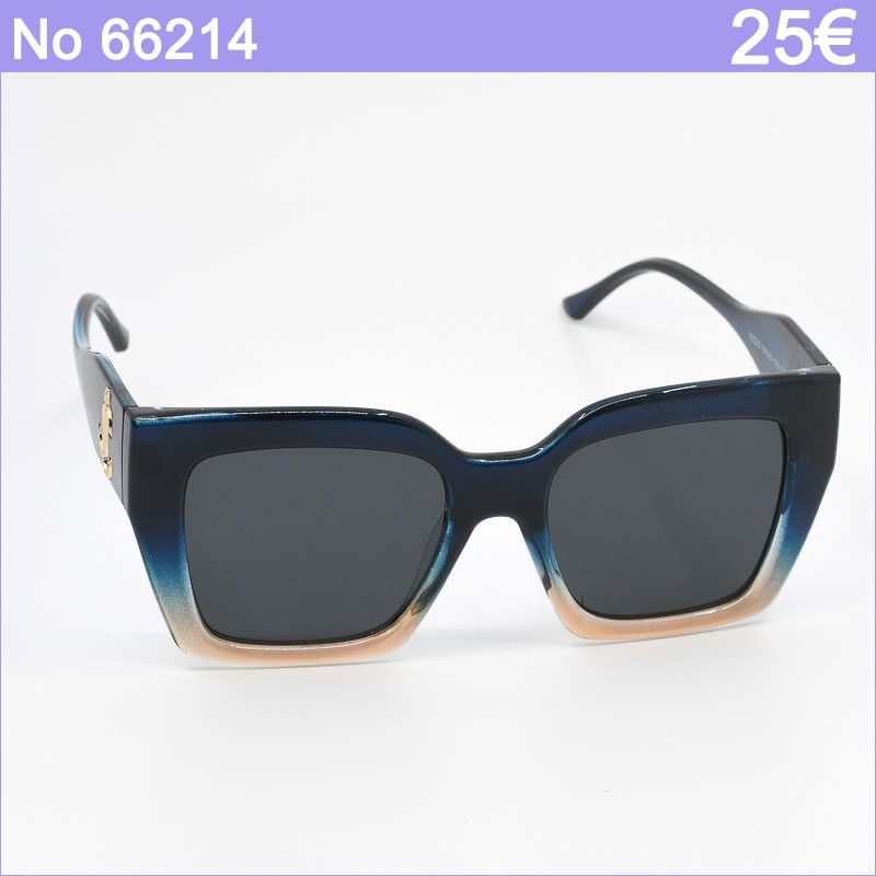 Γυναικεία Γυαλιά Ηλίου με Σκούρο Μπλε Σκελετό και Χρυσές Λεπτομέρειες – Πολωμένα & Κομψά