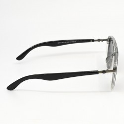 Γυαλιά Ηλίου Polarized με Μαύρο και Διαφανές Σκελετό