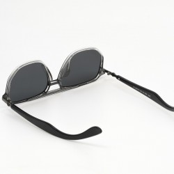 Γυαλιά Ηλίου Polarized με Μαύρο και Διαφανές Σκελετό