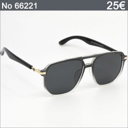 Γυαλιά Ηλίου Polarized με Μαύρο και Χρυσές Λεπτομέρειες