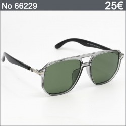 Γυαλιά Ηλίου Polarized με Διαφανή και Μαύρο Σκελετό