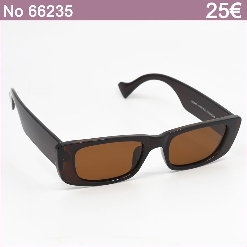 Γυαλιά Ηλίου Polarized με Σκούρο Καφέ Σκελετό και Καφέ Φακούς