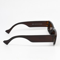 Γυαλιά Ηλίου Polarized με Σκούρο Καφέ Σκελετό και Καφέ Φακούς