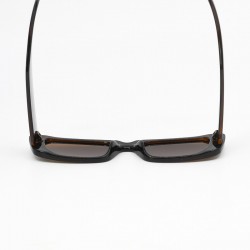 Γυαλιά Ηλίου Polarized με Σκούρο Καφέ Σκελετό και Καφέ Φακούς