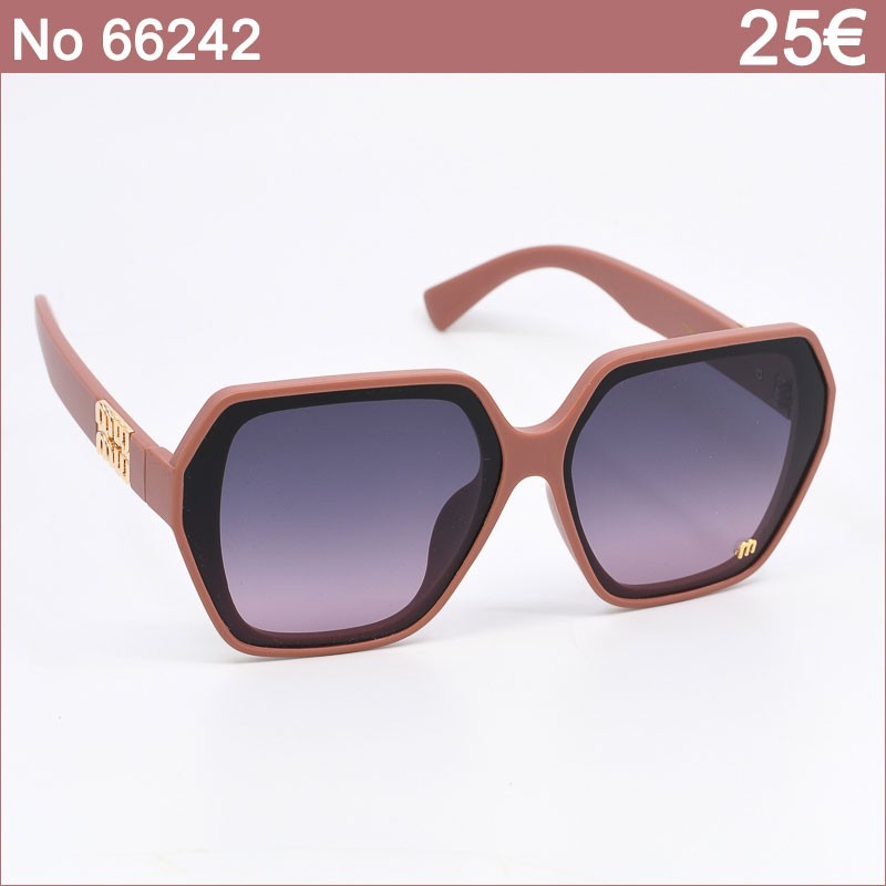 Γυαλιά Ηλίου Polarized με Νουτ Ροζ Σκελετό και Ντεγκραντέ Μοβ-Μαύρους Φακούς