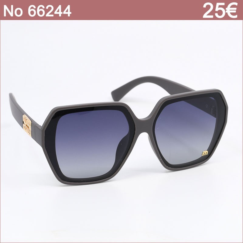 Γυναικεία Γυαλιά Ηλίου Polarized με Γκρι-Μοβ Σκελετό και Ντεγκραντέ Φακούς