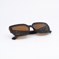 Γυναικεία Γυαλιά Ηλίου Polarized με Καφέ Σκελετό και Καφέ Φακούς