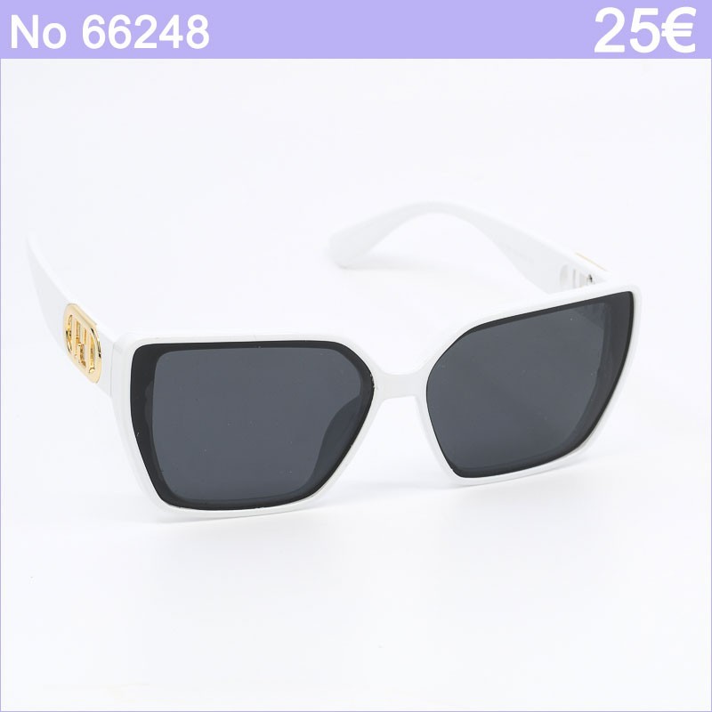 Γυναικεία Γυαλιά Ηλίου Polarized με Λευκό Σκελετό και Μαύρους Φακούς