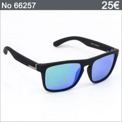 Ανδρικά Γυαλιά Ηλίου Polarized με Μαύρο Σκελετό και Γαλαζοπράσινους Καθρέφτες