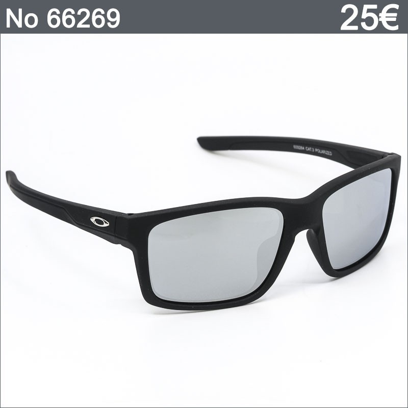 Ανδρικά Γυαλιά Ηλίου Polarized με Μαύρο Σκελετό και Γκρι Καθρέφτες Φακούς