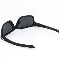 Ανδρικά Γυαλιά Ηλίου Polarized με Μαύρο Σκελετό και Γκρι Καθρεφτές Φακούς