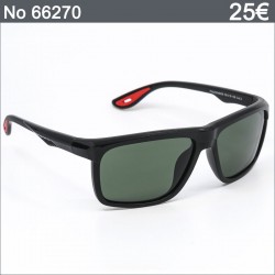 Ανδρικά Γυαλιά Ηλίου Polarized με Μαύρο Σκελετό και Πράσινους Φακούς