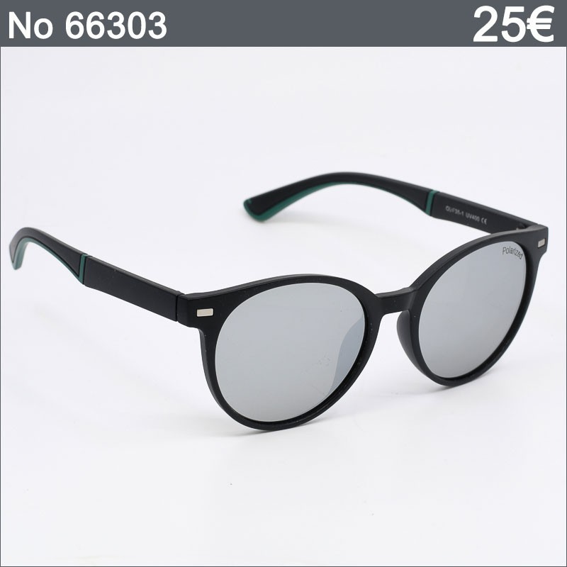 Ανδρικά/Unisex Γυαλιά Ηλίου Polarized – Μαύρος Σκελετός με Ασημί Καθρέφτες