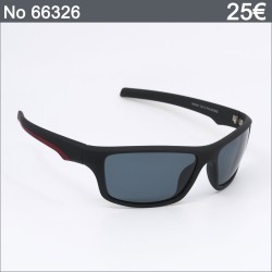 Ανδρικά Γυαλιά Ηλίου Polarized – Μαύρος Σκελετός, Κόκκινη Λεπτομέρεια & Sport Στυλ