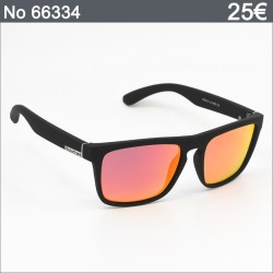 Ανδρικά Γυαλιά Ηλίου Polarized – Μαύρο Ματ με Καθρέφτες Κόκκινο‑Πορτοκαλί