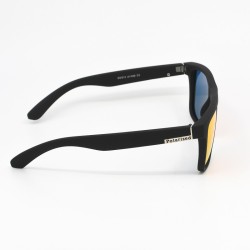 Ανδρικά Γυαλιά Ηλίου Polarized – Μαύρο Ματ με Καθρέφτες Κόκκινο‑Πορτοκαλί