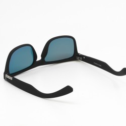 Ανδρικά Γυαλιά Ηλίου Polarized – Μαύρο Ματ με Καθρέφτες Κόκκινο‑Πορτοκαλί