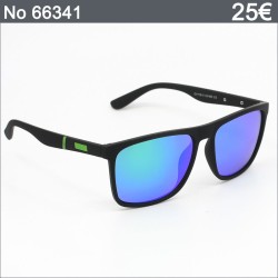 Ανδρικά Γυαλιά Ηλίου Polarized – Μαύρο Ματ με Neon‑Πράσινες Λεπτομέρειες & Μπλε‑Πράσινους Καθρέφτες 🕶️