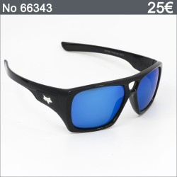 Ανδρικά Γυαλιά Ηλίου Polarized – Glossy Μαύρο Sport με Μπλε Καθρέφτες 🕶️