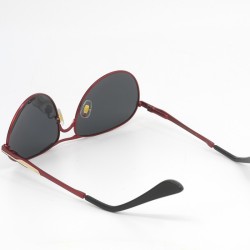 Κλασικά Aviator Γυαλιά Ηλίου με Κόκκινο & Χρυσό Σκελετό