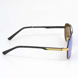 🕶 Ανδρικά Πολωτικά Γυαλιά Ηλίου Aviator με Μπλε Καθρέφτη