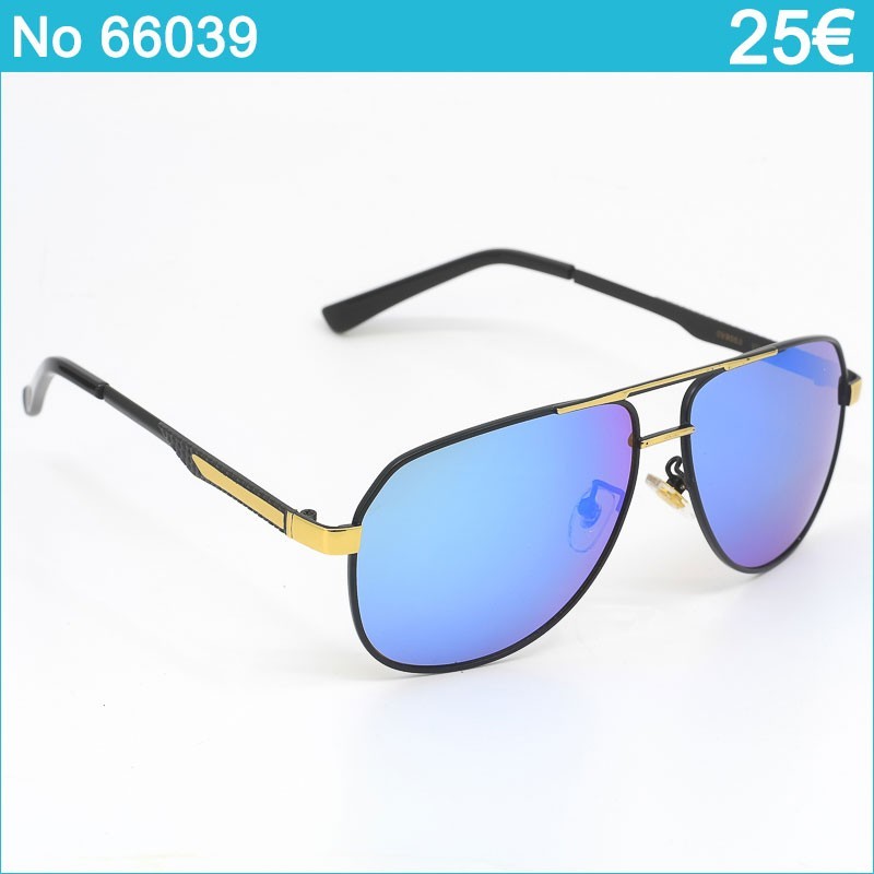 🕶 Ανδρικά Πολωτικά Γυαλιά Ηλίου Aviator με Μπλε Καθρέφτη